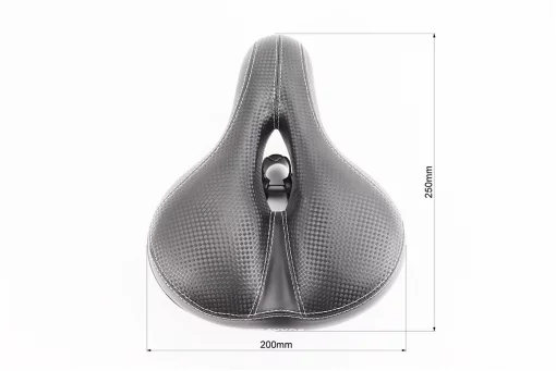 Сидіння ХВЗ 250x200мм, чорне YF-1039, FIX-209230