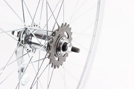 Колесо 28" заднее, обод "капля" алюминиевый, втулка ХВЗ VELOSTEEL (Чехия) 14Gх36H, крепл. гайка, серое, FIX-209245