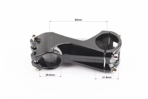 Вынос руля MTB 28,6x31,8х80мм, алюминиевый, чёрный RA-009, FIX-209252