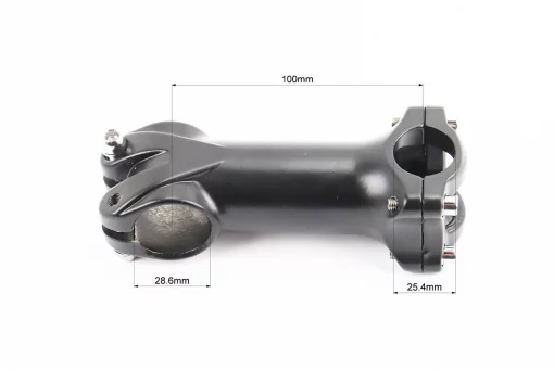 Вынос руля MTB 28,6x25,4х100мм (6&deg;), алюминиевый, чёрный YL-121, FIX-209253