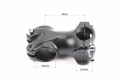 Вынос руля MTB 28,6x25,4х55мм (6&deg;), алюминиевый, чёрный YL-121, FIX-209254