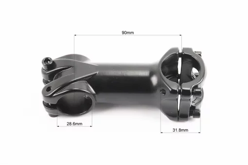 Вынос руля MTB 28,6x31,8х90мм, алюминиевый, чёрный JSH-306, FIX-209257