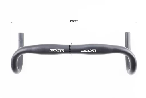 Кермо ROAD 31,8x440мм, алюмінієве, чорне 194 BT, FIX-209267