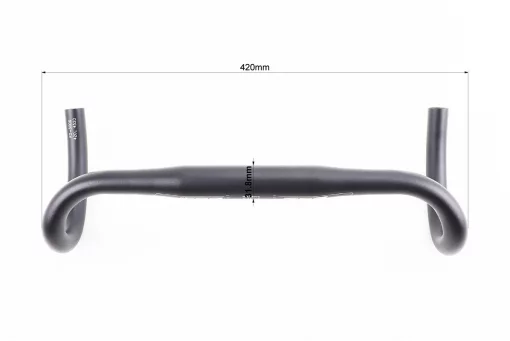 Кермо ROAD 31,8x420мм, алюмінієве, чорне RD-300S (FSA), FIX-209268