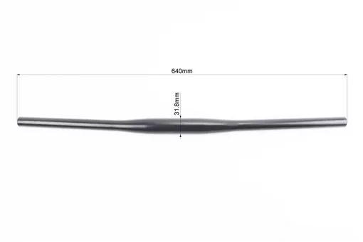 Кермо MTB 31,8х640мм, back sweep 9&deg;, алюмінієве, чорне YL-002, FIX-209275