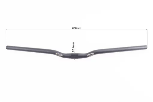 Кермо MTB 25,4х680мм, алюмінієве, чорне HB-RB11, FIX-209278