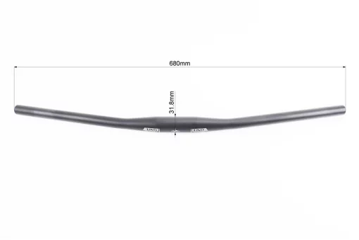 Кермо MTB 31,8х680мм, back sweep 9&deg;, алюмінієве, чорне HB-RB11L, FIX-209280