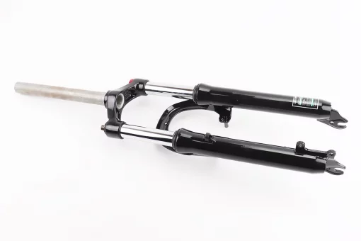 Вилка 24" амортизационная, без резьбы 1-1/8" (28,6мм), шток 260мм, с ходом 70мм, V/Disk-brake, Lockout, чёрная LJ-536M, FIX-209287