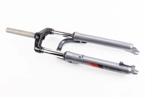 Вилка 26" амортизационная, без резьбы 1-1/8" (28,6мм), шток 170мм, с ходом 60мм, Disk-brake, серая LJ-641, FIX-209289