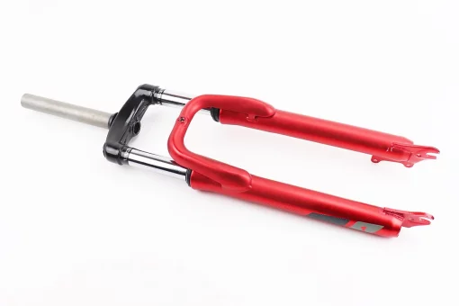 Вилка 26 "амортизаційна, без різьби 1-1/8" (28,6мм), шток 190мм, з ходом 60мм, Disk-brake, червона YS-3041, FIX-209290