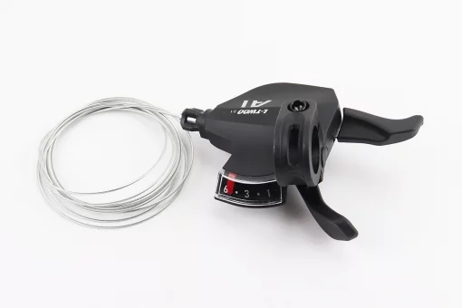 Перемикач (манетка) R6 швидкостей, чорний A1, FIX-209303