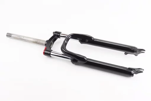 Вилка 26" амортизационная, без резьбы 1-1/8" (28,6мм), шток 260мм, с ходом 75мм, Disk-brake, M Lockout, чёрная LJ-644, FIX-209312