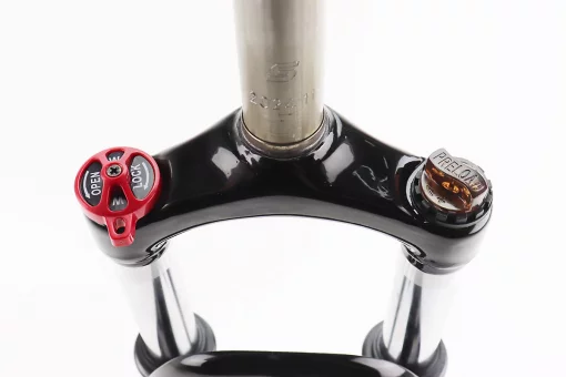 Вилка 29" амортизационная, без резьбы 1-1/8" (28,6мм), шток 260мм, с ходом 75мм, V/Disk-brake, M Lockout, чёрная