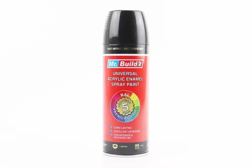 Краска акриловая №02 "ЧЕРНЫЙ ГЛЯНЦЕВЫЙ", Аэрозоль 400ml, FIX-209365