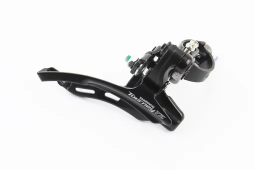 Перекидка цепи передняя с верхней тягой, крепл. 28,6мм, под звезду 42Т, чёрная FD-TZ 500, FIX-404278