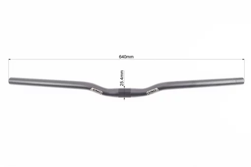 Кермо MTB 25,4х640мм, алюмінієве, чорне HB-RB11, FIX-406143