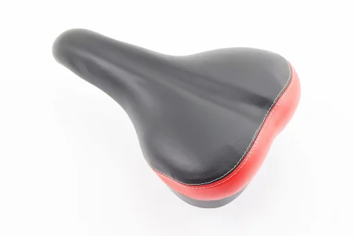 Сидіння MTB 255x170мм, чорно-червоне AFT-47, FIX-209402