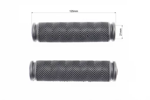 Ручки керма 125мм, чорні GP-03, FIX-209492