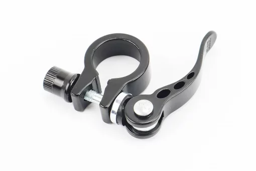 Затискач (хомут) труби сидіння MTB 25,4мм, кріпл. ексцентрик, алюмінієвий, чорний, FIX-209493