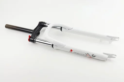 Вилка 26 "амортизаційна, без різьби 1-1/8" (28,6мм), шток 200мм, з ходом 80мм, Disk-brake, M Lockout, біла FRK-26, FIX-209512