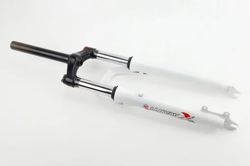 Вилка 26 "амортизаційна, без різьби 1-1/8" (28,6мм), шток 200мм, з ходом 80мм, Disk-brake, M Lockout, біла FRK-26, FIX-209512