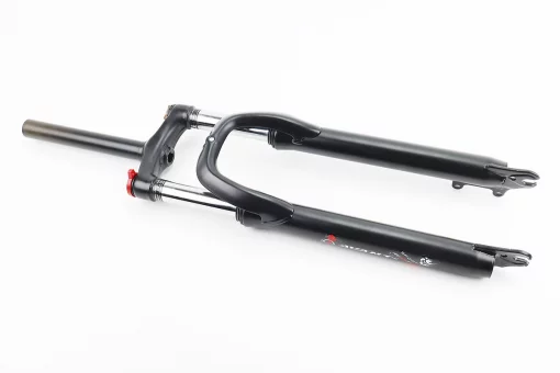 Вилка 27,5" амортизаційна, без різьби 1-1/8" (28,6мм), шток 200мм, з ходом 80мм, Disk-brake, M Lockout, чорна FRK-27, FIX-209513