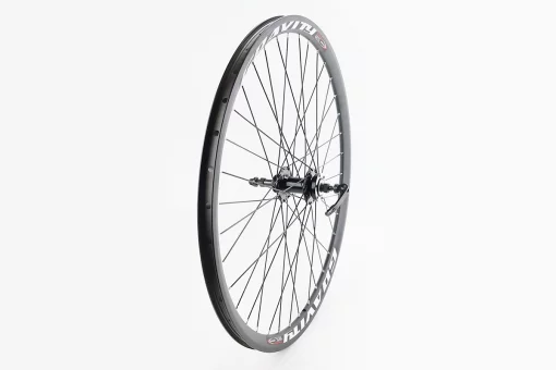 Колесо 27,5" заднє Disk-brake, обід "крапля" та втулка 14Gx36H алюмінієві NECO MS31R, під вільнобіг, кріпл. ексцентрик, "GRAVITY",