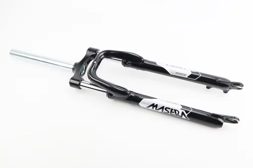 Вилка 29" амортизаційна, без різьби 1-1/8" (28,6мм), шток 255мм, з ходом 75мм, Disk-brake, Preload, чорна CH-386, FIX-209538