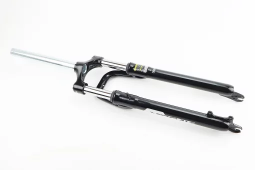 Вилка 29" амортизаційна, без різьби 1-1/8" (28,6мм), шток 255мм, з ходом 75мм, Disk-brake, Preload, чорна CH-386, FIX-209538