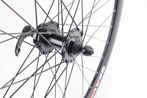 Колесо 27,5" переднее Disk-brake, обод "капля" и втулка 14Gx36H алюминиевые NECO MS37F, крепл. эксцентрик, "GRAVITY", FIX-209539