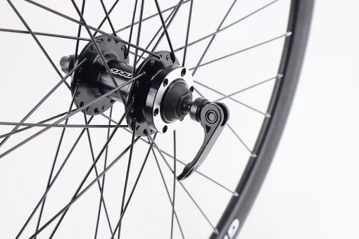 Колесо 27,5" переднее Disk-brake, обод "капля" и втулка 14Gx36H алюминиевые NECO MS37F, крепл. эксцентрик, "GRAVITY", FIX-209539