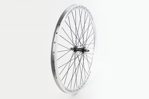 Колесо 26" переднє V-brake, обід "крапля" алюмінієвий, втулка 14Gx36H, сіре кріпл. гайка, "GRAVITY", FIX-209540