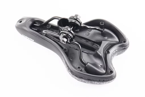 Сидіння MTB 270x160мм, чорно-синє "GEL" SD-523, FIX-209621