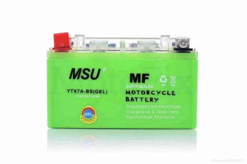 Акумулятор GEL 12V 7A 150-87-94mm UTX7A-BS (YTX7A-BS) "MSU" (2025), QT-013446