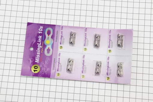 Замок ланцюга MTB 10зв. на блістері (6шт к-кт), сріблястий, FIX-411597