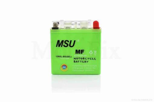 АКБ GEL 12V 5A 119-60-129mm, высокий 12N5L-BS (YB5L-BS) "MSU" (2026), QT-015336