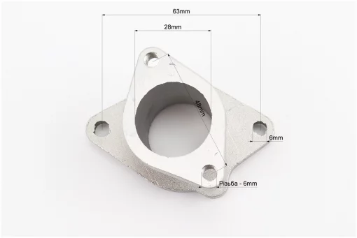 Патрубок карбюратора метал 125/150cc, FIX-326145