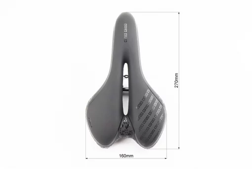 Сидіння MTB 270x160мм, чорне "GEL" SD-523, FIX-209336