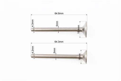 Клапан впускной, выпускной к-кт 64мм, FIX-309366