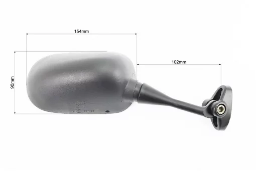 Зеркала к-кт на мотоцикл "прямоугольные" под два болта, черный (без болтов), FIX-209620