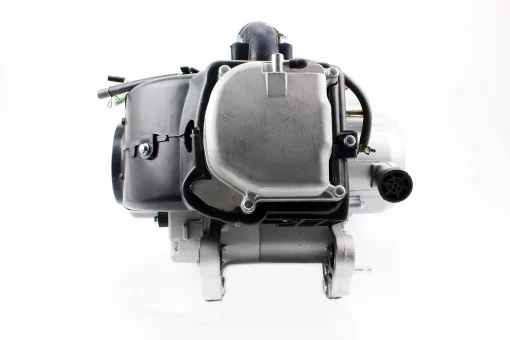 Двигатель скутерный в сборе 4Т-80куб (длинный вариатор, длинный вал) + карбюратор, коммутатор, катушка зажигания, фильтр