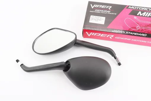 Зеркала к-кт на мотоцикл "V150A" черные, М10, FIX-508064