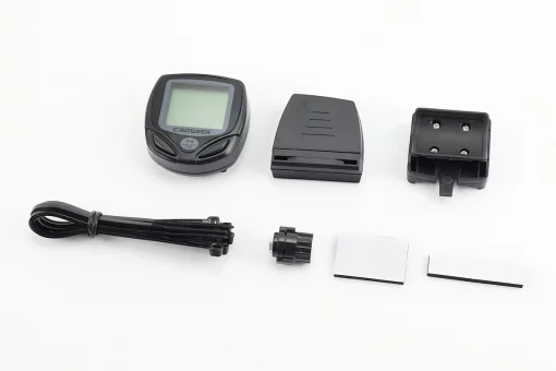 Велокомпьютер 15-функций, беспроводной, влагозащитный, чёрный (без батареек) Crosser 368С, FIX-998769