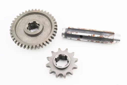 Редуктор фрезы R175/180N/190N/195N - Вал первичный + звезда Z-12 + Шестерня Z-40 81-1, FIX-999008