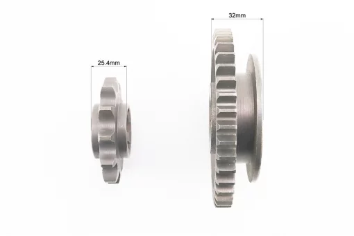 Редуктор фрезы R175/180N/190N/195N - Вал первичный + звезда Z-12 + Шестерня Z-40 81-1, FIX-999008