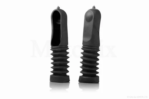 Гофри вилки JOG барабан, чорні, QT-011790