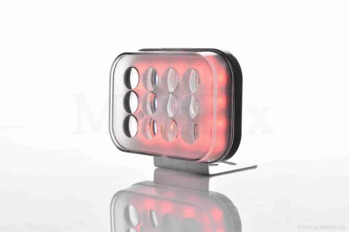 Фара додаткова діодна, прямокутна, 100-72mm, 12-80W, IP67, біле/жовте світло #LPS-2173, QT-003480