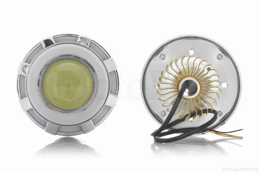 Модуль у фару діодний D89, біле світло, червоний габарит, стробоскоп #18126_, QT-030533