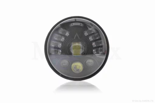 Фара мото діодна, кругла, D144, H4 #C200-B-2L1_, QT-012003