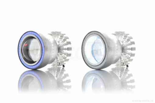 Модуль у фару діодний D63, біле світло, червоний/синій габарити, стробоскоп #18128_, QT-011563